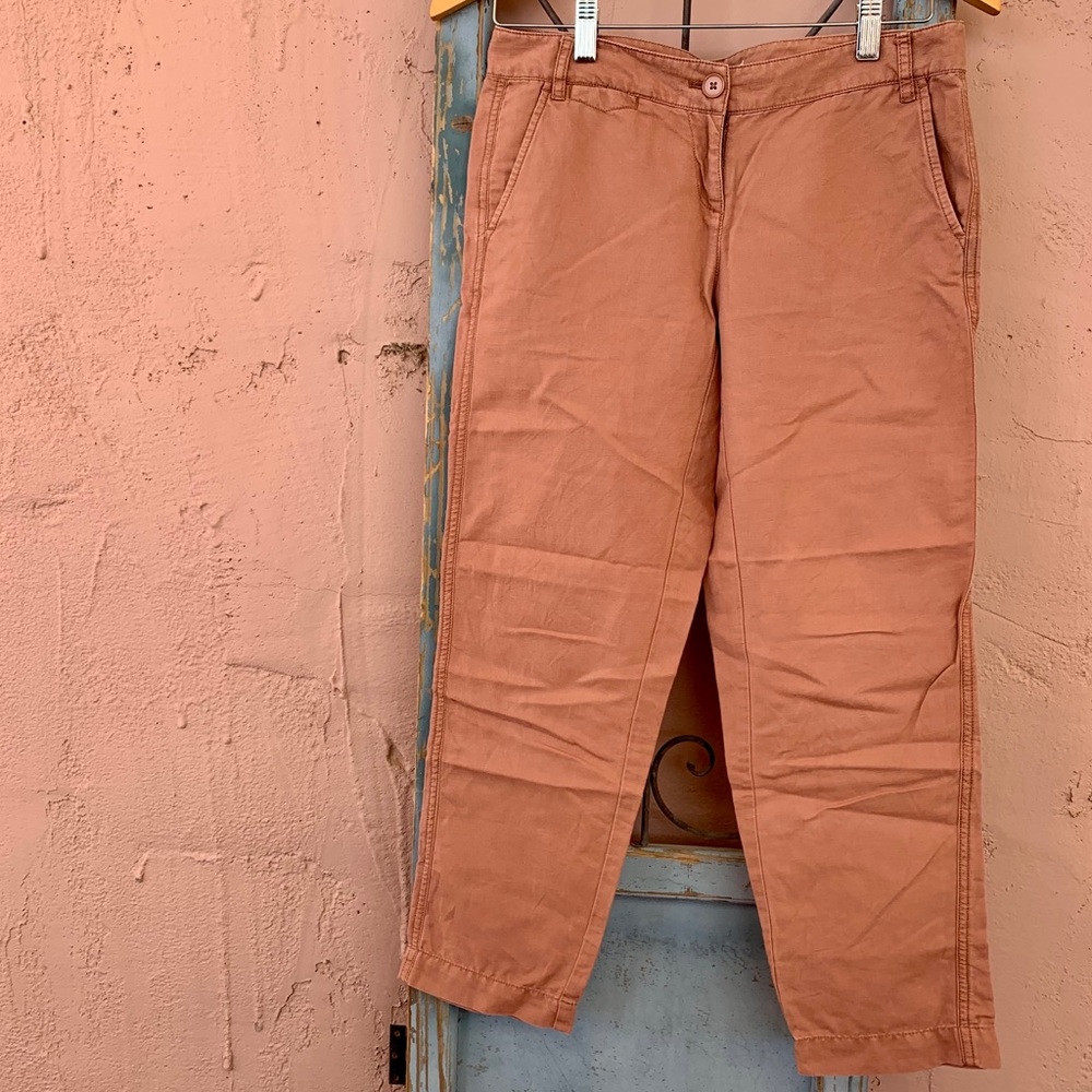 Ann Taylor LOFT Linen Cotton Blend Pants 0P